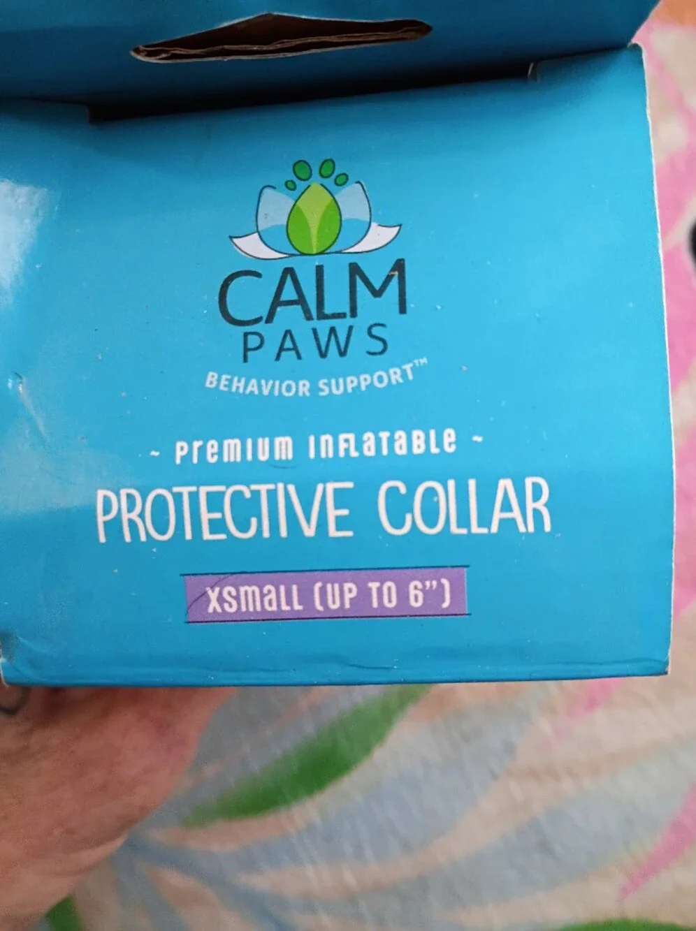 NEVER USED!! Protective Inflatable Collar FOR VERY SMALL Fur Baby - Navy Blue